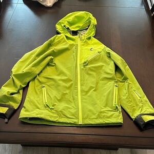 Shred Dog Green Hooded ski Jacket